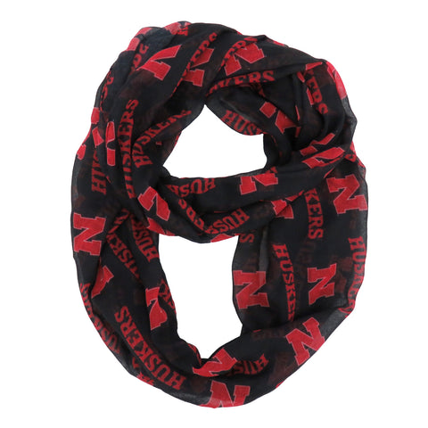 Nebraska Cornhuskers Sheer Infinity Scarf