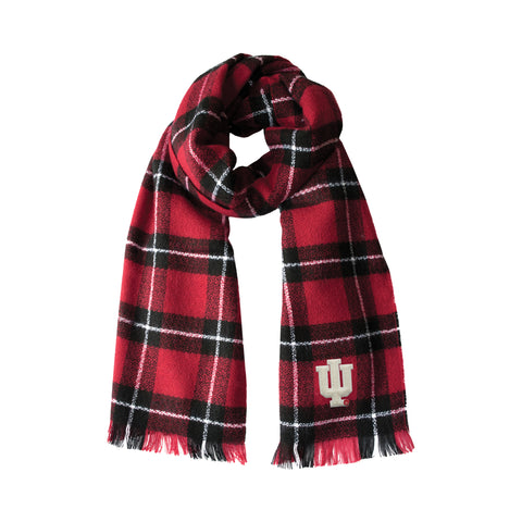 Indiana Hoosiers Plaid Blanket -  Scarf