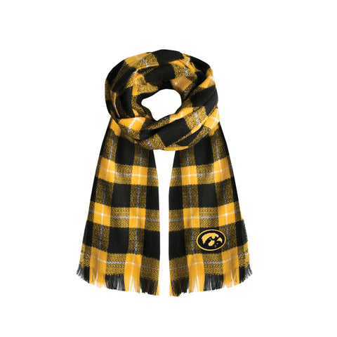 Iowa Hawkeyes Plaid Blanket -  Scarf