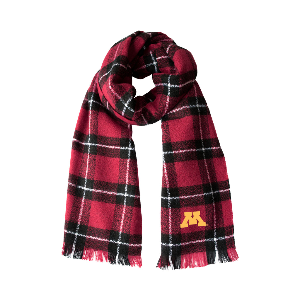 Minnesota Golden Gophers Plaid Blanket -  Scarf