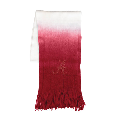 Alabama Crimson Tide Dip Dye Scarf - Dark Red