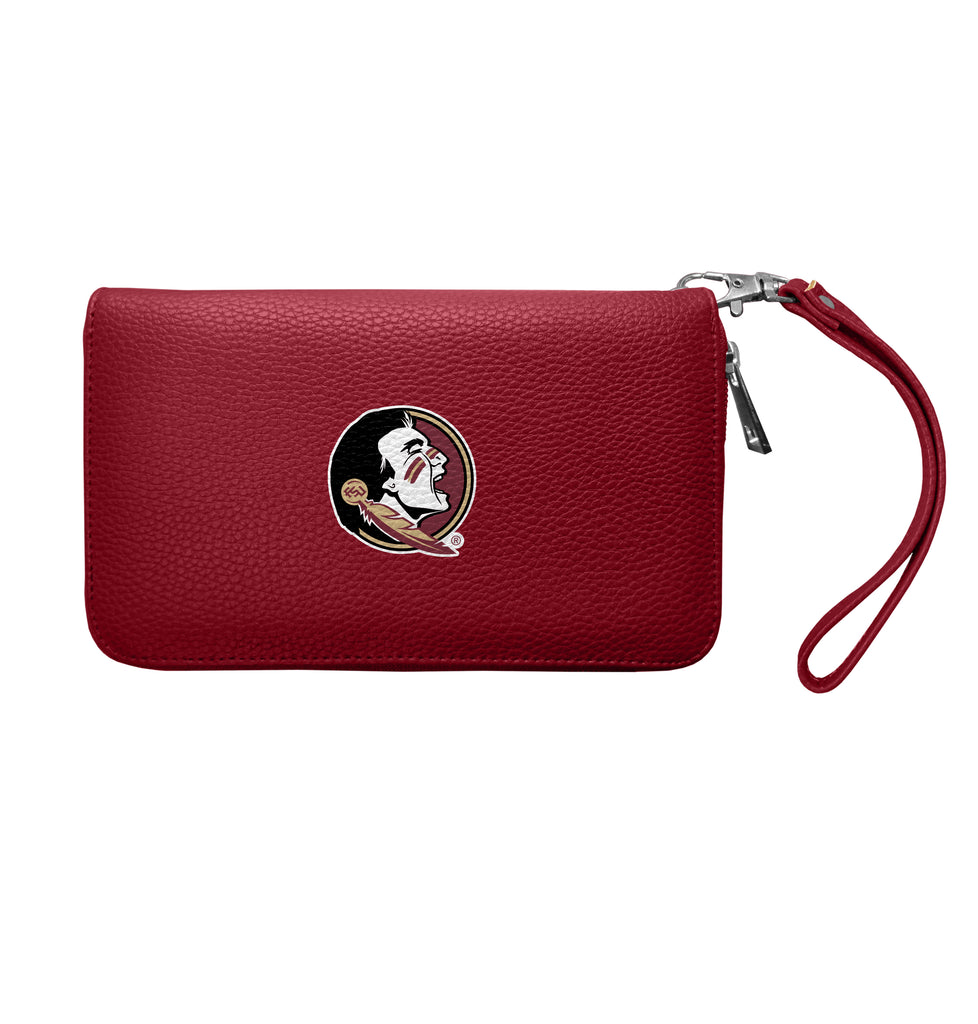 Florida State Seminoles Zip Organizer Wallet Pebble - Maroon