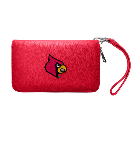 Louisville Cardinals Zip Organizer Wallet Pebble - Light Red