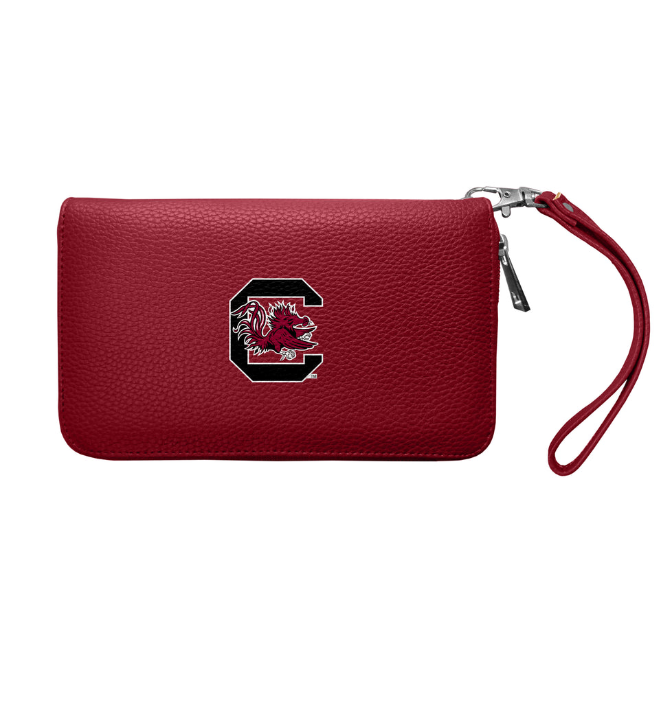 South Carolina Gamecocks Zip Organizer Wallet Pebble - Maroon