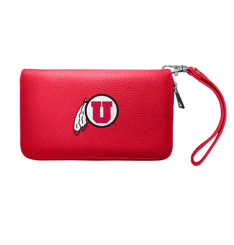 Utah Utes Zip Organizer Wallet Pebble - Light Red