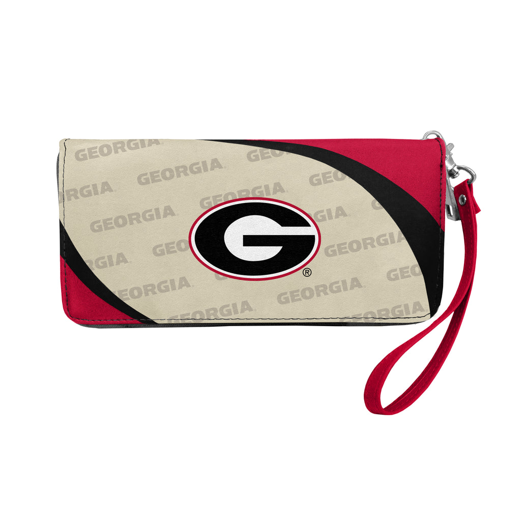 Georgia Bulldogs Curve Zip Organizer Wallet