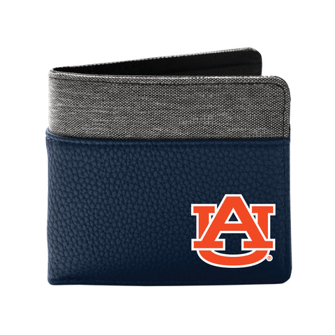 Auburn Tigers Pebble Bifold Wallet - NAVY