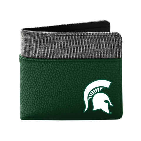Michigan State Spartans Pebble Bifold Wallet - GREN
