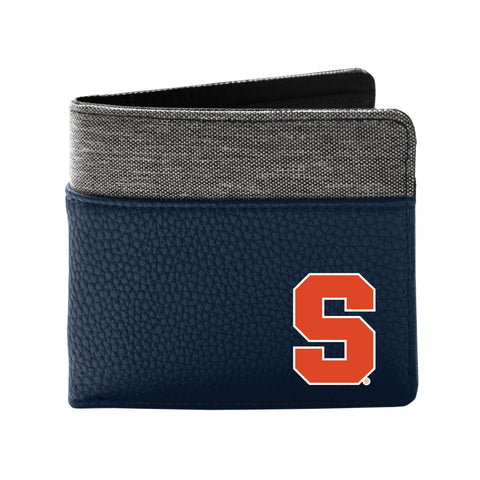 Syracuse Orangemen Pebble Bifold Wallet - NAVY