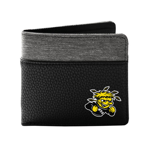 Wichita State Shockers Pebble Bifold Wallet - Black