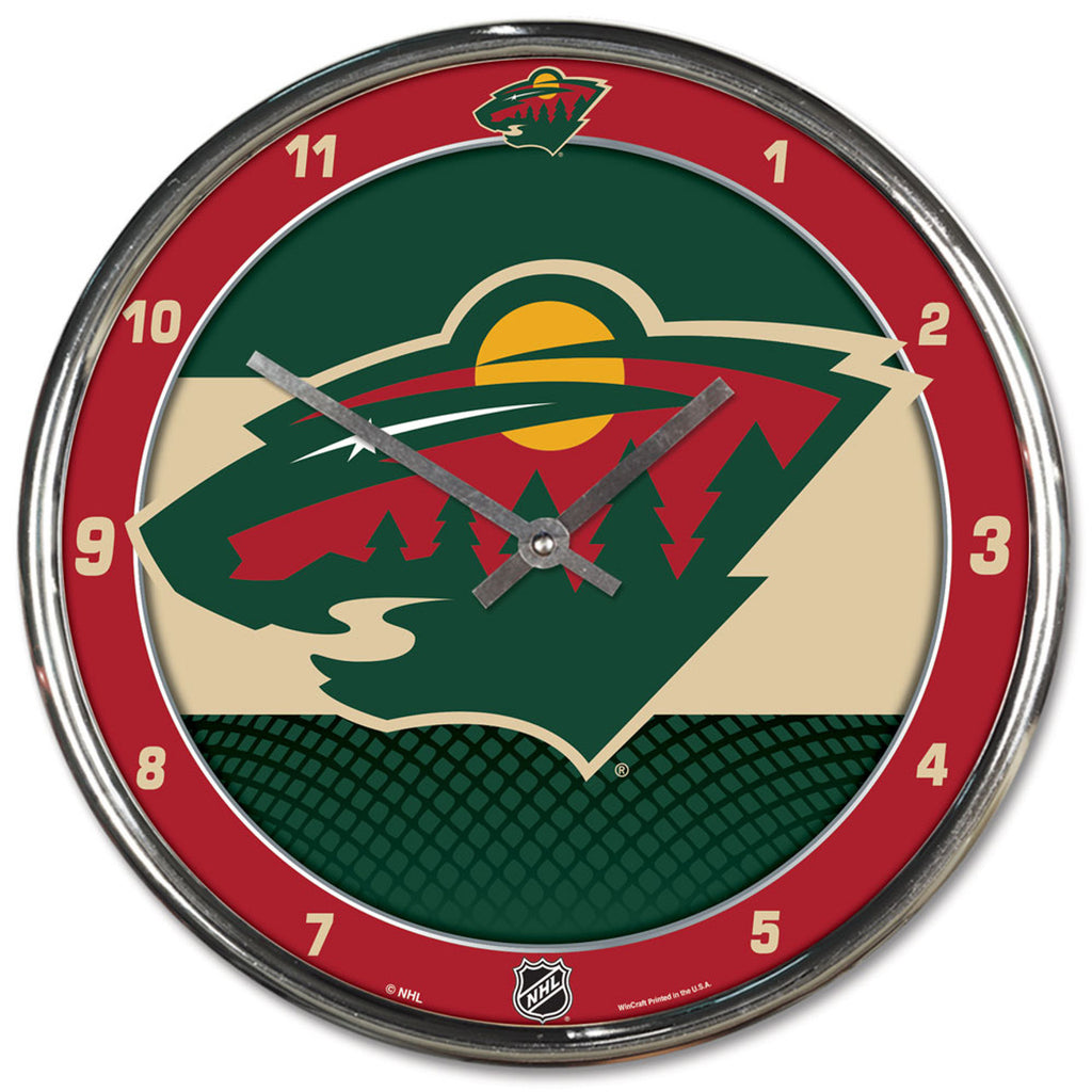 Nashville Predators Clock Round Wall Style Chrome