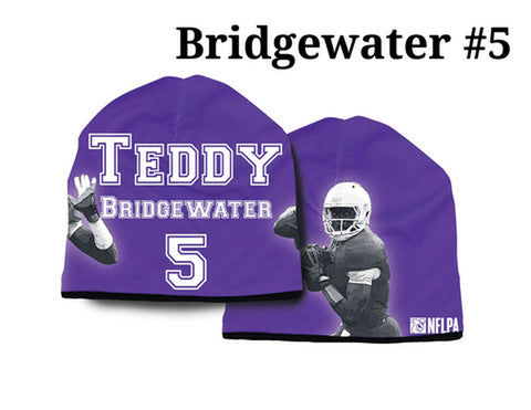 Minnesota Vikings Beanie Lightweight Teddy Bridgewater Design 