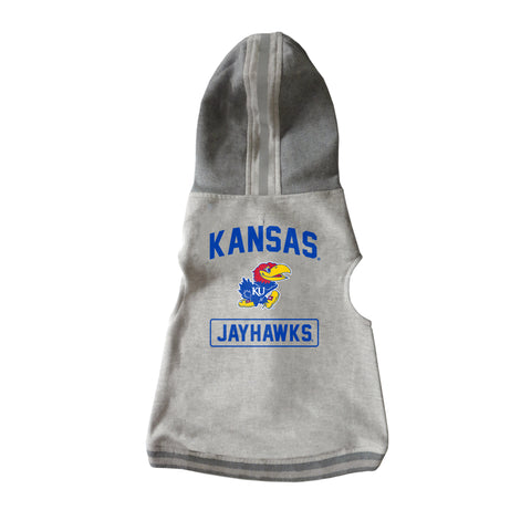 Kansas Jayhawks Pet Hooded Crewneck Type