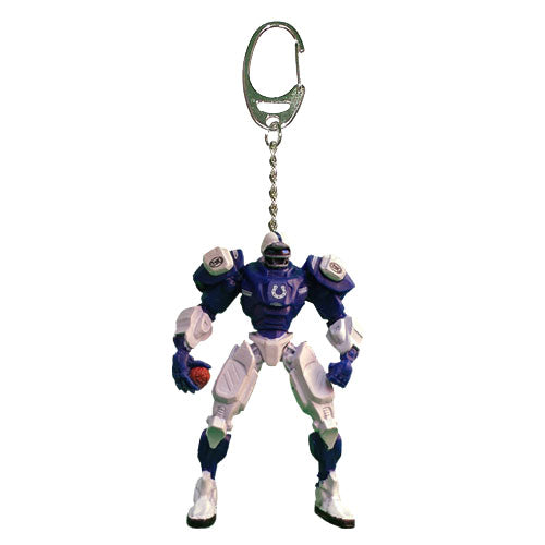 Indianapolis Colts Keychain Fox Robot 3 Inch Mini Cleatus 