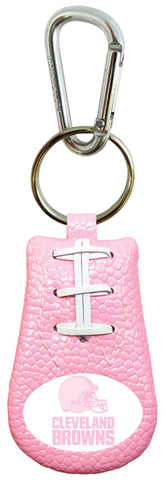 Cleveland Browns Keychain Football Pink 