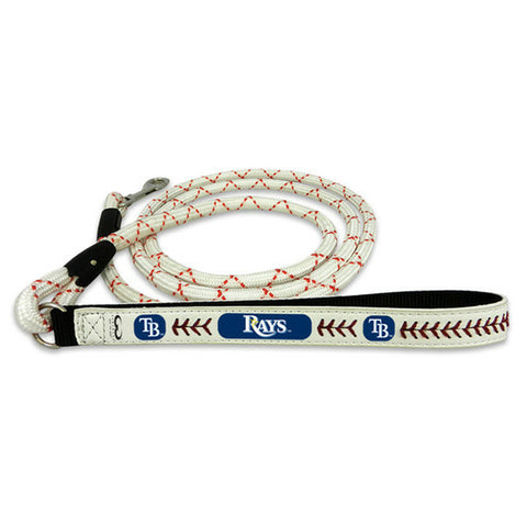 Tampa Bay Rays Pet Leash Frozen Rope Baseball Leather Size Large 