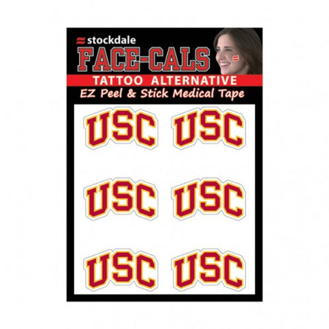 USC Trojans Tattoo Face Cals Special Order