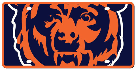 Chicago Bears License Plate Acrylic Mega Style