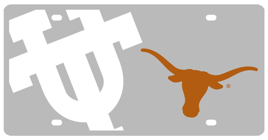 Texas Longhorns License Plate Acrylic Mega Style