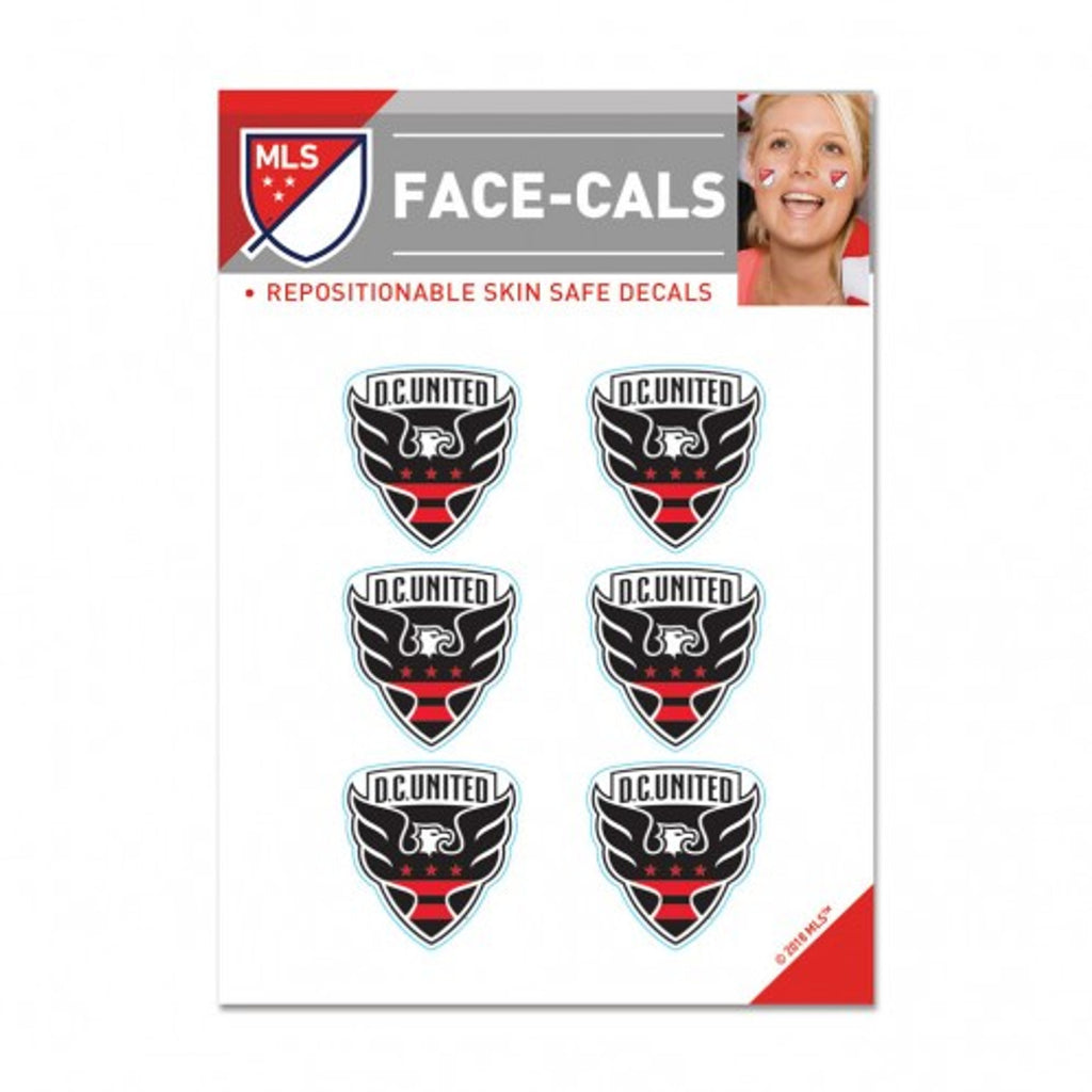 D. C. United Tattoo Face Cals Special Order