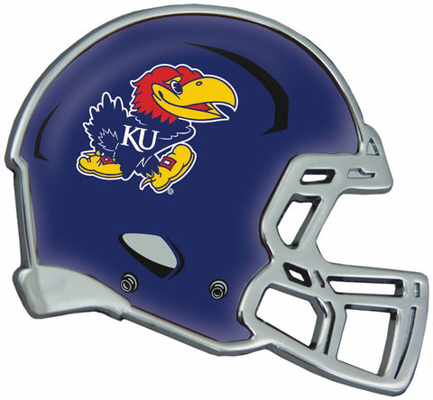 Kansas Jayhawks Auto Emblem Helmet