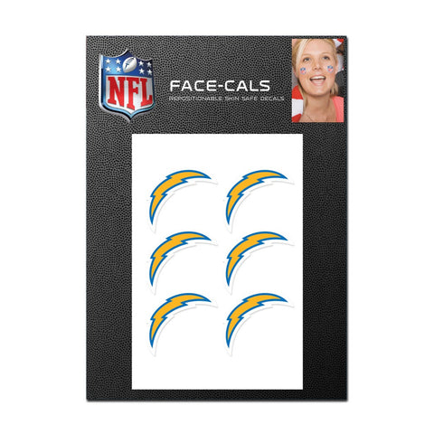 Los Angeles Chargers Tattoo Face Cals