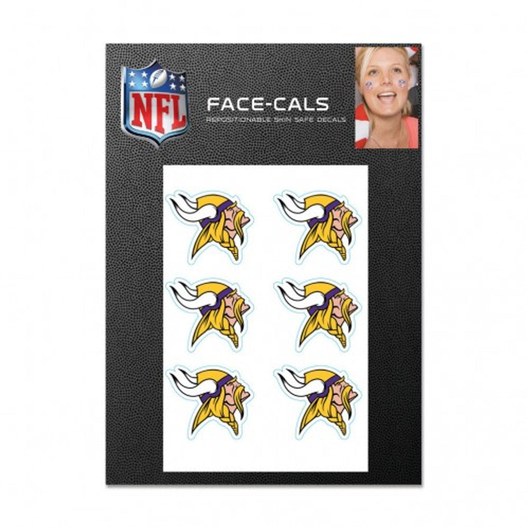 Minnesota Vikings Tattoo Face Cals