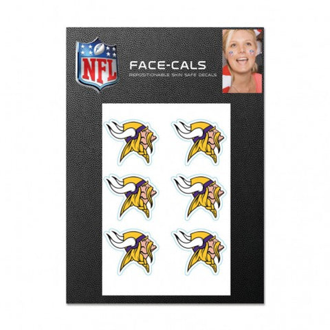 Minnesota Vikings Tattoo Face Cals