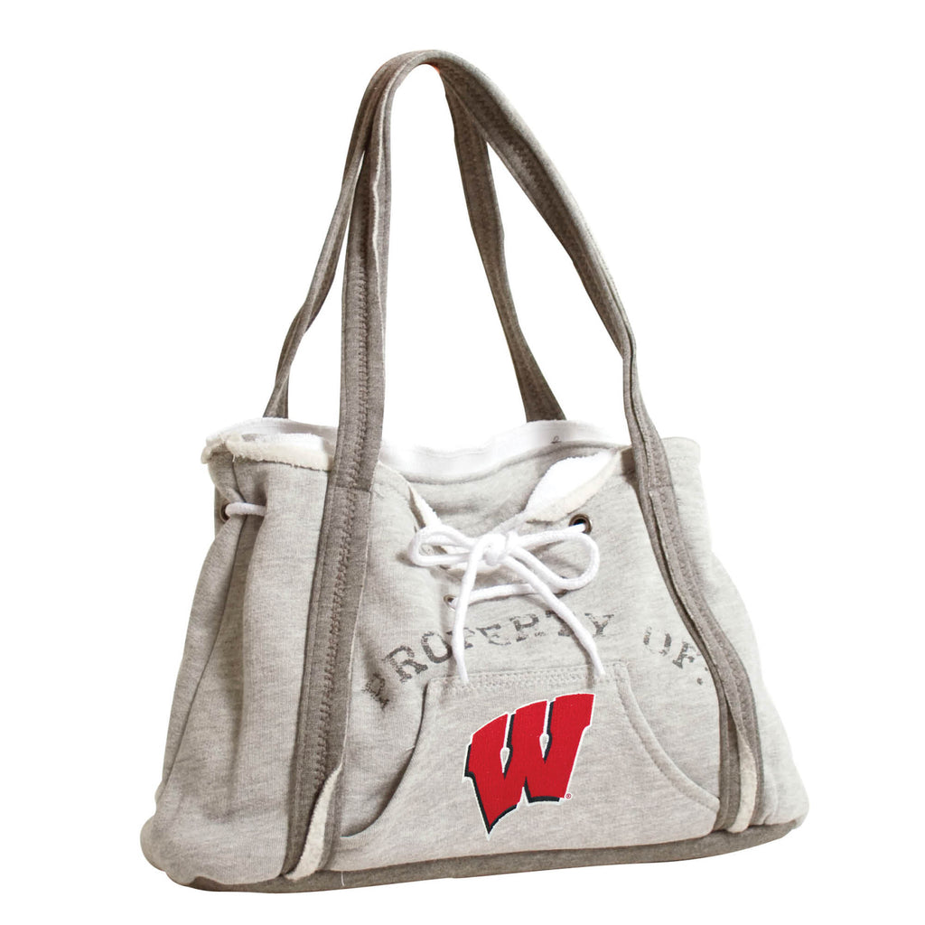 Wisconsin Badgers Hoodie Purse - Grey