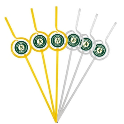 Oakland Athletics Team Sipper Straws 