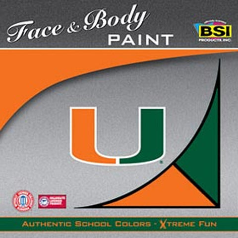 Miami Hurricanes Face Paint CO