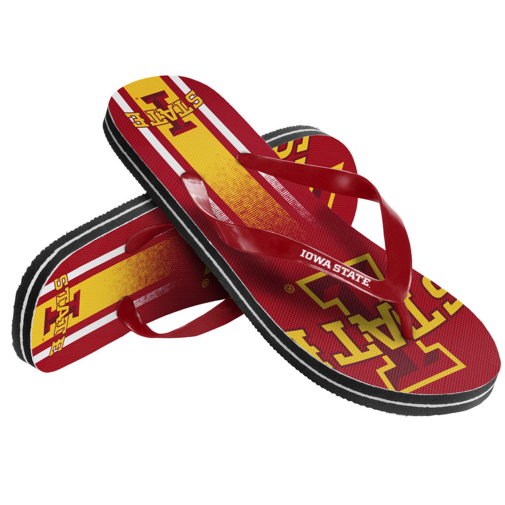 Iowa State Cyclones Flip Flop Unisex Gradient Big Logo (1 Pair) L