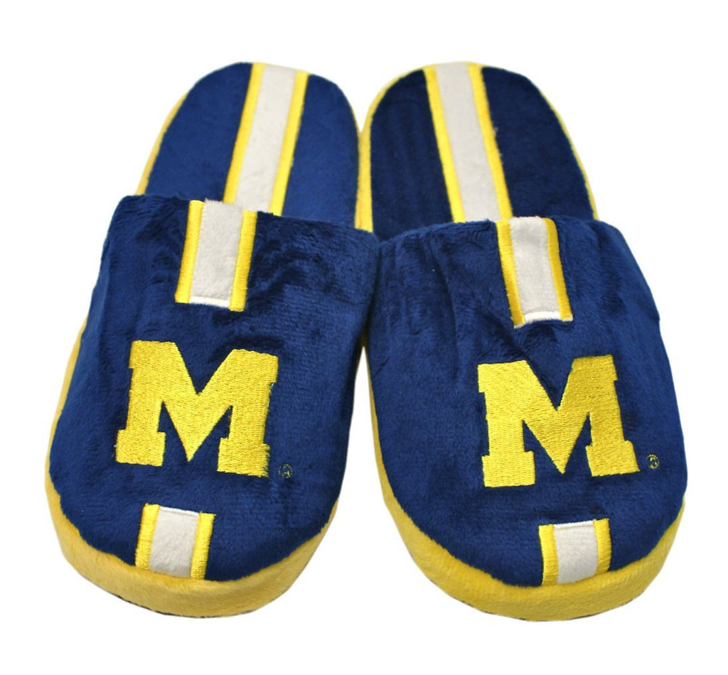 Michigan Wolverines Slipper Youth 8 16 Size 7 8 Stripe (1 Pair) XL