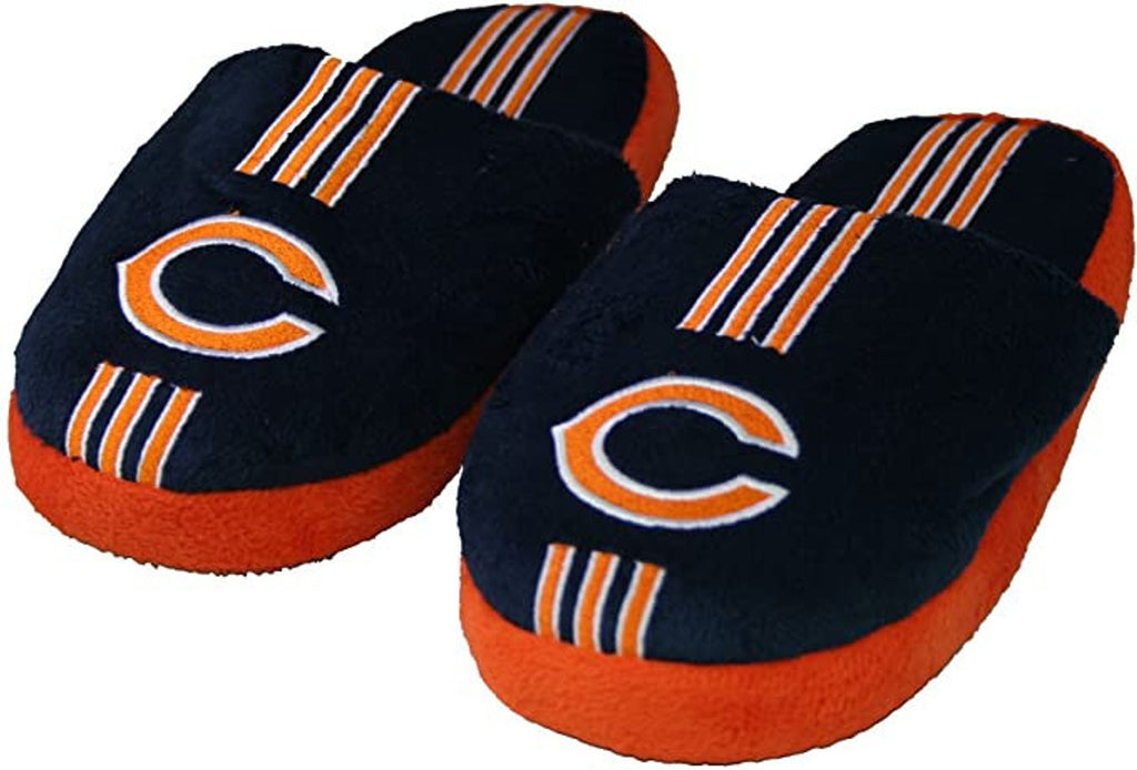 Chicago Bears Slipper Youth 8 16 Size 5 6 Stripe (1 Pair) L