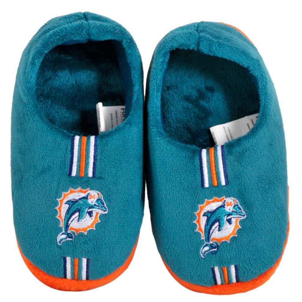 Miami Dolphins Slipper Youth 4 7 Size 13 1 Stripe (1 Pair) XL