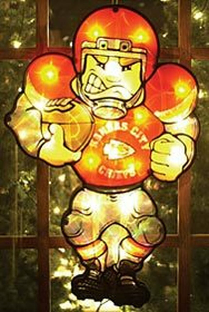 Kansas City Chiefs Window Light Up Player 20 Inch Double Sided 