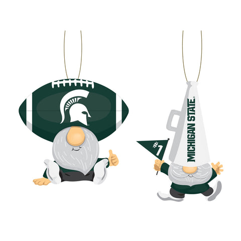 Michigan State Spartans Ornament Gnome Fan 2 Pack