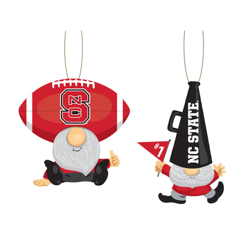 North Carolina State Wolfpack Ornament Gnome Fan 2 Pack
