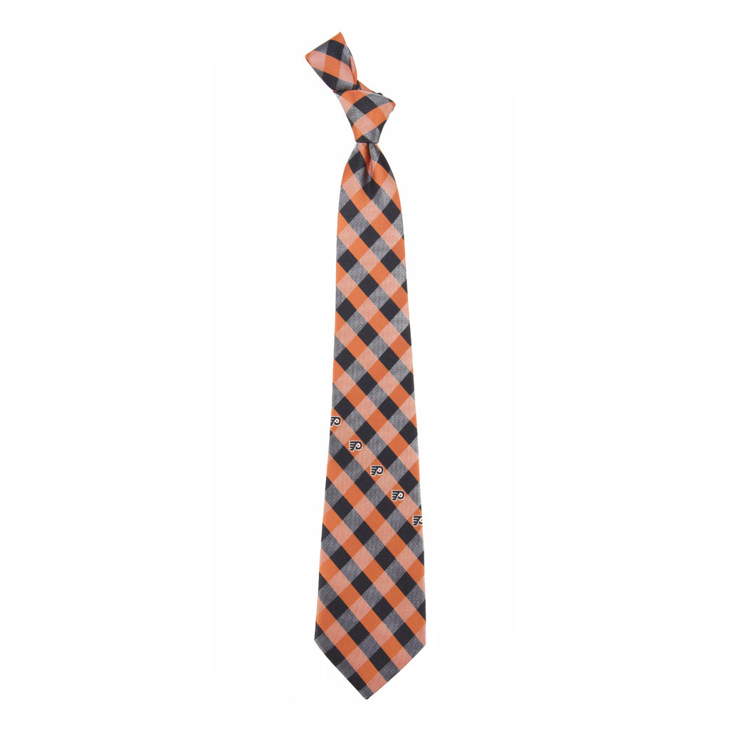  Philadelphia Flyers Check Style Neck Tie
