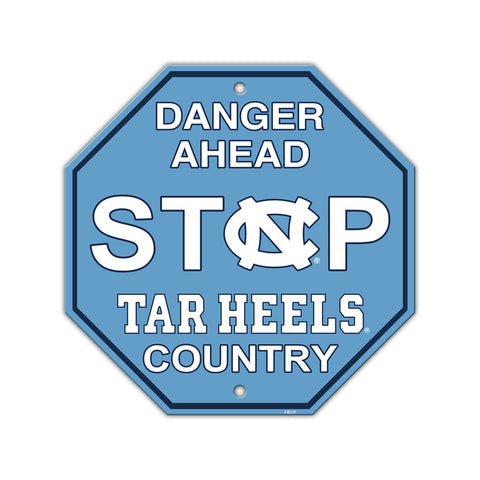 North Carolina Tar Heels Sign 12x12 Plastic Stop Style 