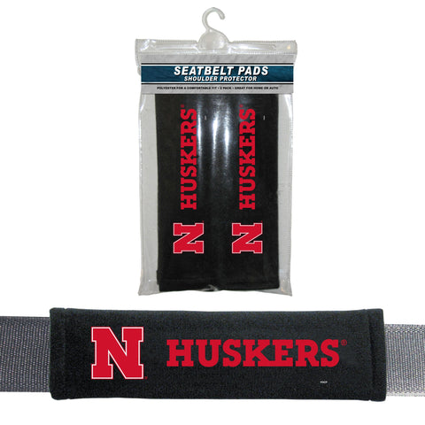 Nebraska Cornhuskers Seat Belt Pads Velour 