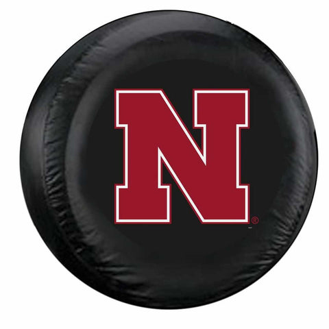 Nebraska Cornhuskers Tire Cover Large Size Black 