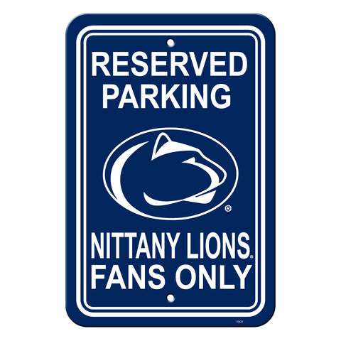 Penn State Nittany Lions Sign 12x18 Plastic Reserved Parking Style 