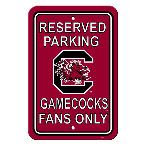 South Carolina Gamecocks Sign 12x18 Plastic Reserved Parking Style 
