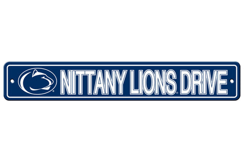 Penn State Nittany Lions Sign 4x24 Plastic Street Style 