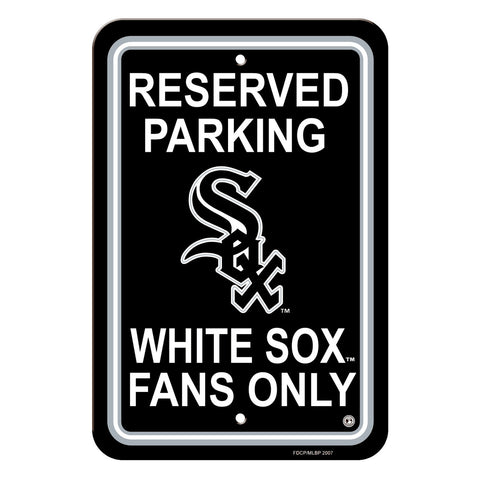 Chicago White Sox Sign 12x18 Plastic Reserved Parking Style 