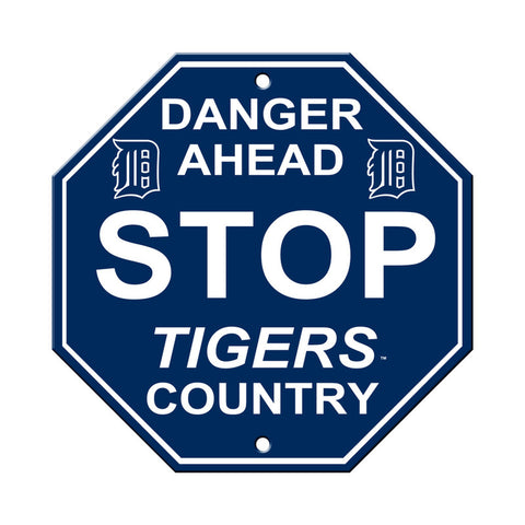 Detroit Tigers Sign 12x12 Plastic Stop Style Alternate 