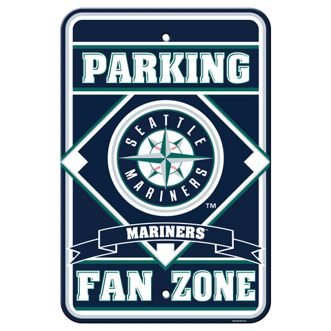 Seattle Mariners Sign 12x18 Plastic Fan Zone Parking Style CO