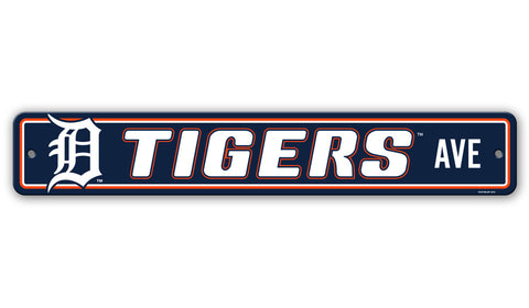 Detroit Tigers Sign 4x24 Plastic Street Style CO