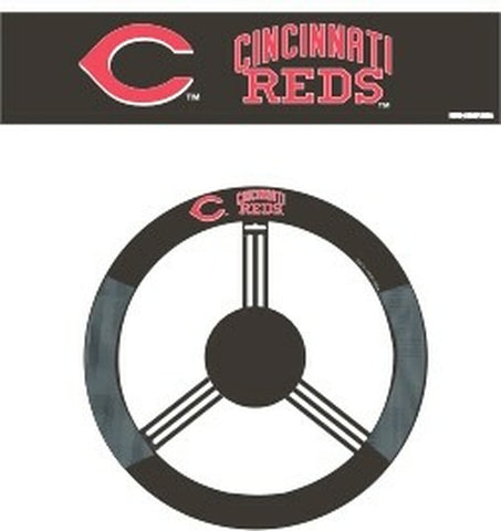 Cincinnati Reds Steering Wheel Cover Mesh Style 